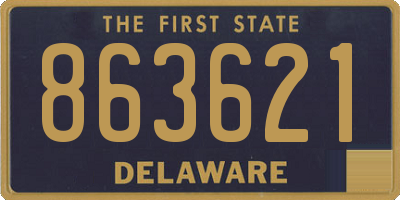 DE license plate 863621