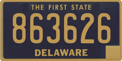 DE license plate 863626