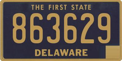 DE license plate 863629