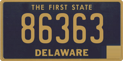 DE license plate 86363