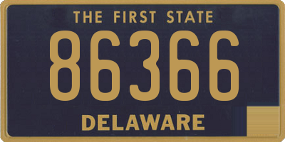 DE license plate 86366