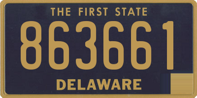 DE license plate 863661