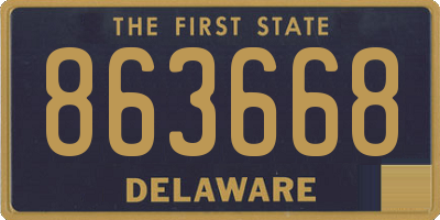DE license plate 863668