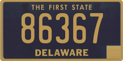 DE license plate 86367