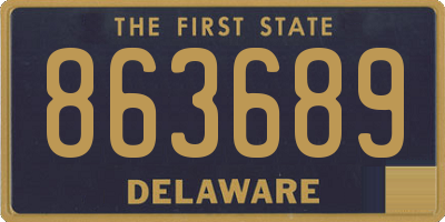 DE license plate 863689