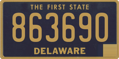 DE license plate 863690