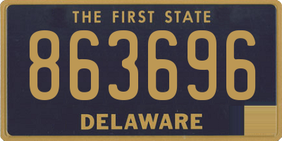 DE license plate 863696