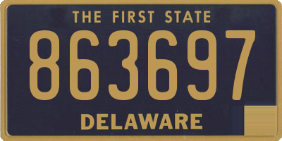 DE license plate 863697