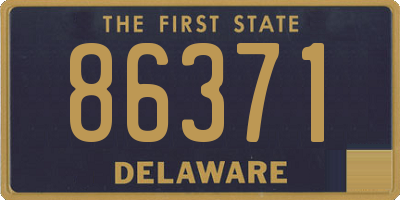 DE license plate 86371