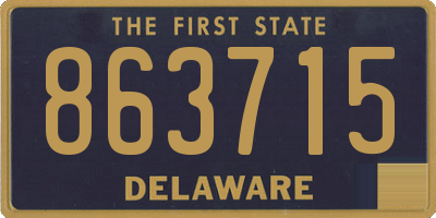 DE license plate 863715