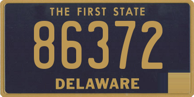 DE license plate 86372