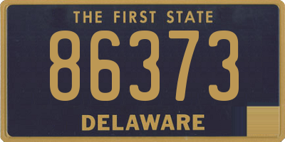 DE license plate 86373