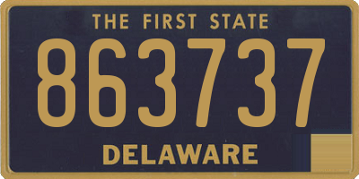DE license plate 863737