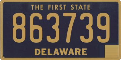 DE license plate 863739