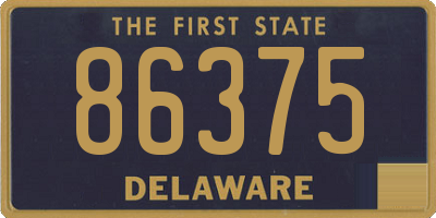 DE license plate 86375
