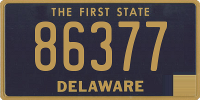 DE license plate 86377