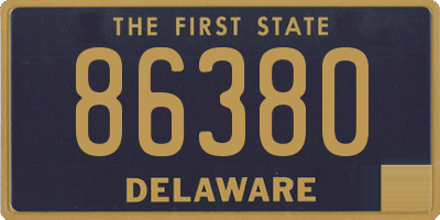 DE license plate 86380