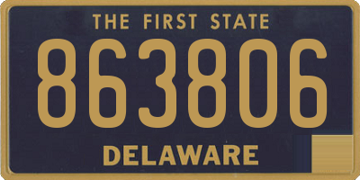 DE license plate 863806