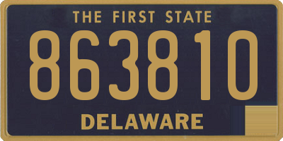 DE license plate 863810