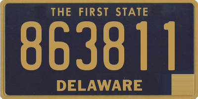 DE license plate 863811