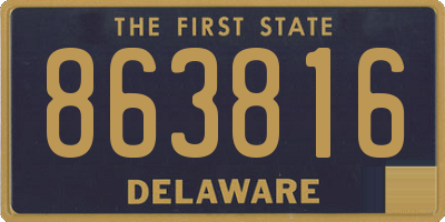 DE license plate 863816