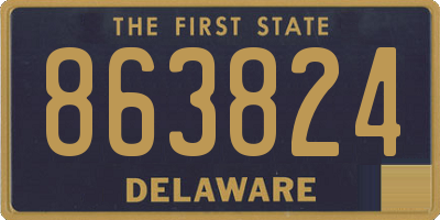 DE license plate 863824