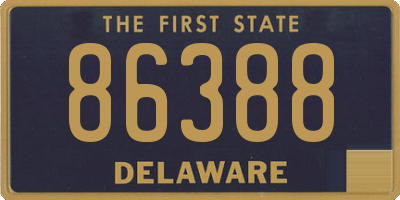 DE license plate 86388