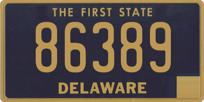 DE license plate 86389