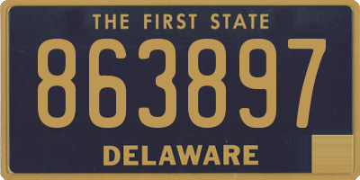 DE license plate 863897