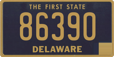 DE license plate 86390