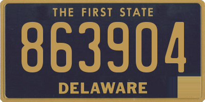 DE license plate 863904