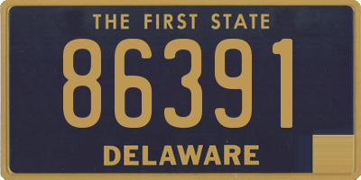 DE license plate 86391