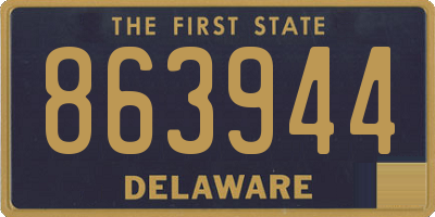 DE license plate 863944