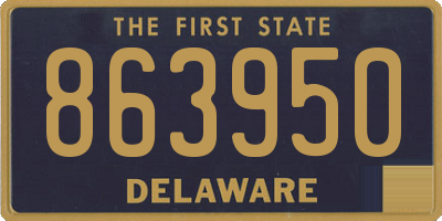 DE license plate 863950