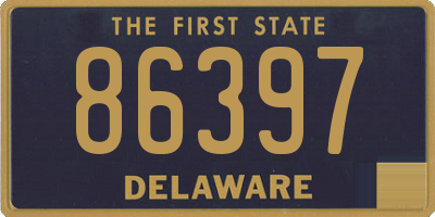 DE license plate 86397