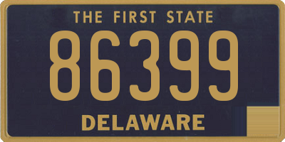 DE license plate 86399