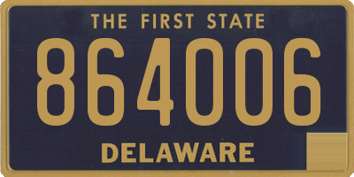 DE license plate 864006
