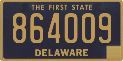 DE license plate 864009