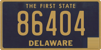 DE license plate 86404