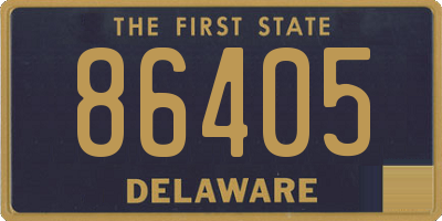 DE license plate 86405