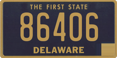 DE license plate 86406