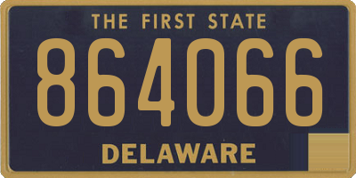 DE license plate 864066