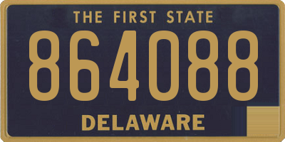 DE license plate 864088