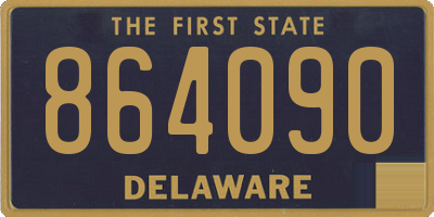 DE license plate 864090