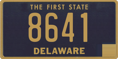 DE license plate 8641