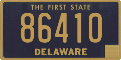 DE license plate 86410