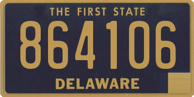 DE license plate 864106