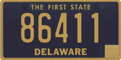 DE license plate 86411