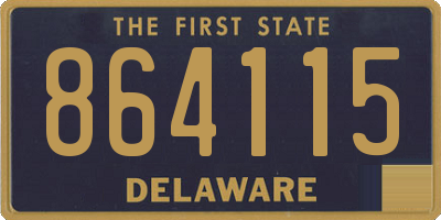 DE license plate 864115