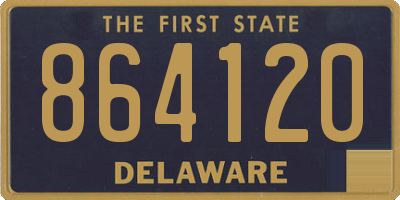 DE license plate 864120